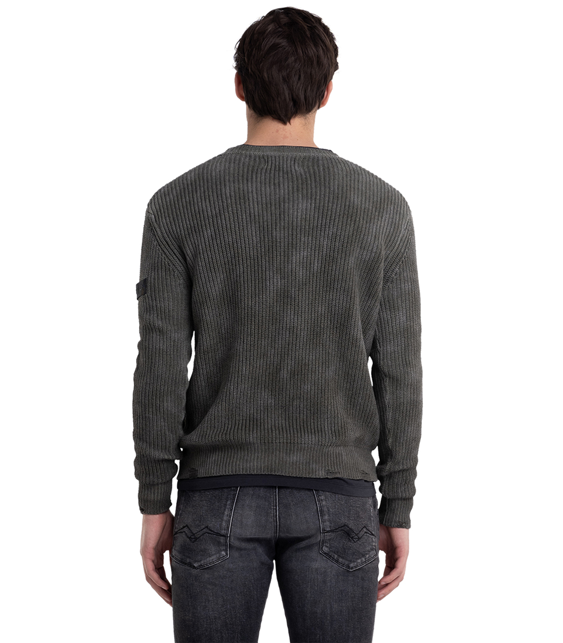 クリンクル加工コットンニット 詳細画像 モスグリーン 2